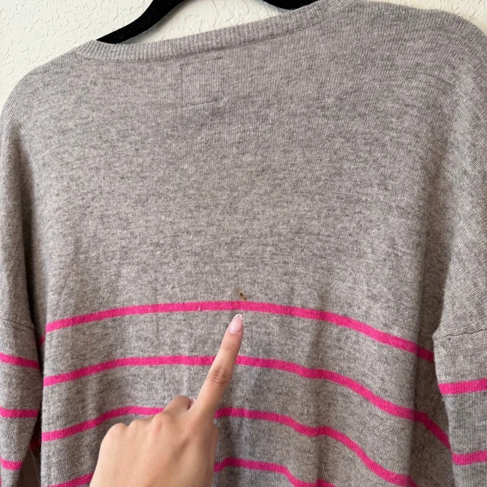 Y2K 2011‎ American Eagle Wool Blend Striped V-Neck Cardigan Sweater